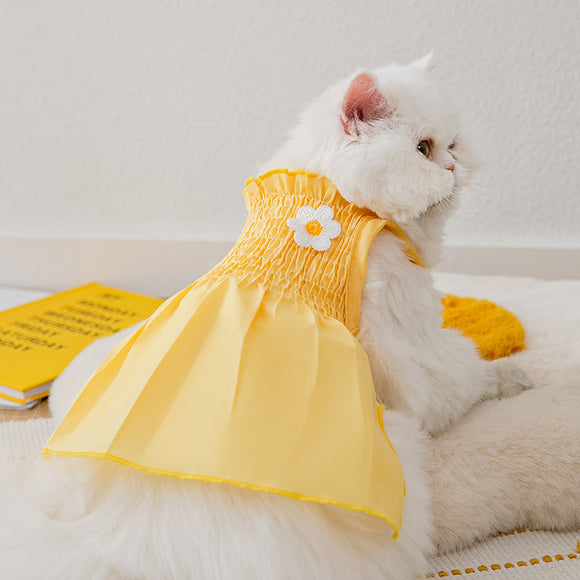 Vestido para Perro Girasol de Dos Pies