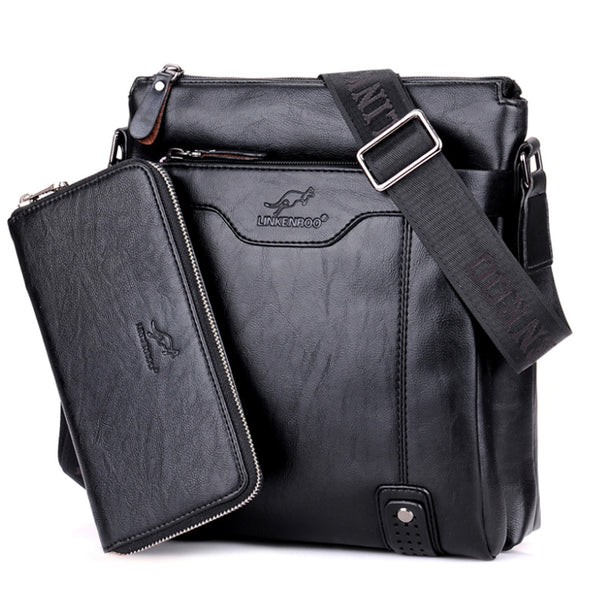Bolsa Ejecutiva de Cuero para Hombre con Bandolera Ajustable