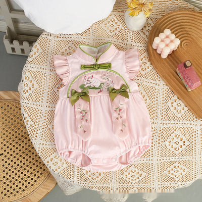 Pelele de Gateo Estilo Chino para Bebé