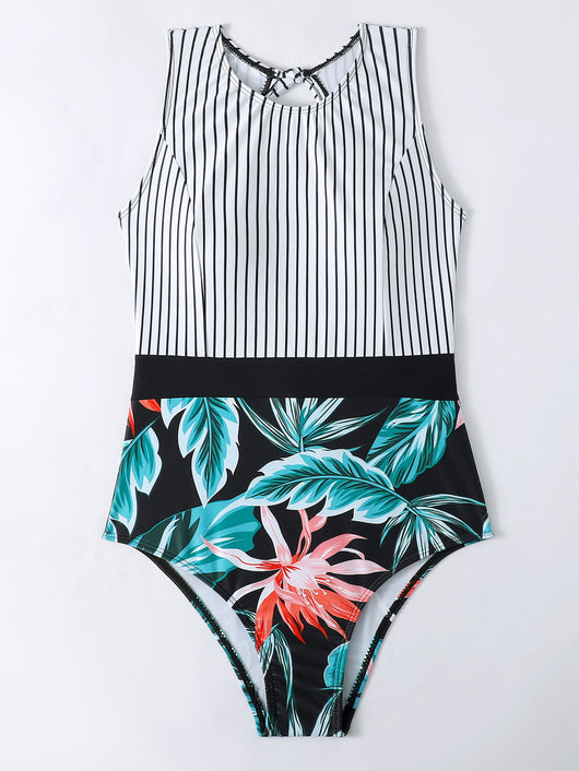 Traje de Baño Enterizo Estampado con Tirantes Ajustables para Mujer - Image 28