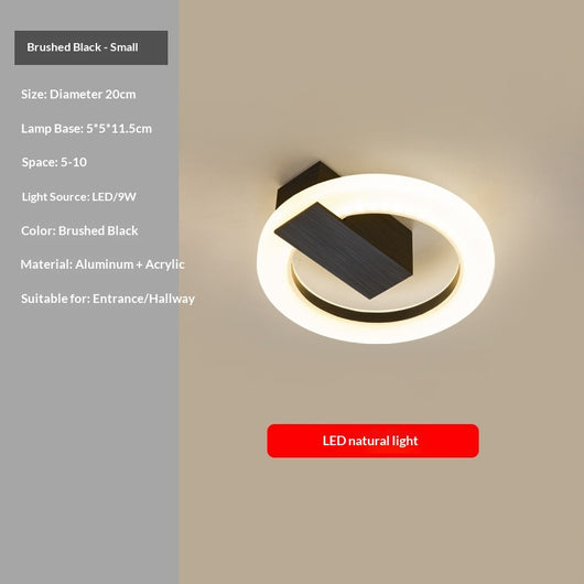 Lámpara de Techo LED Minimalista Nórdica para Recibidor y Entrada - Image 6