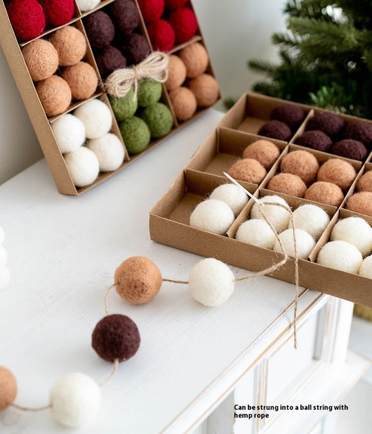 Bola de Fieltro Navideña con Copo de Nieve - Adorno Decorativo - Image 13