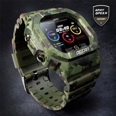 Reloj Inteligente con Monitor de Frecuencia Cardíaca, Presión Arterial y Pasos