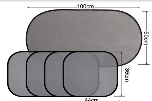 Juego de 5 Parasoles de Malla para Auto - Protección Solar Premium - Image 5