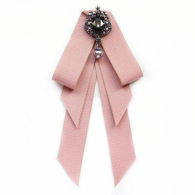 Corbata Moño Blanca Estilo Campus para Uniforme Ejecutivo y Azafata - Image 3