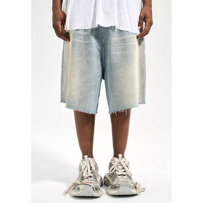 Shorts de Mezclilla Retro Holgados para Hombre - Estilo Verano - Image 10