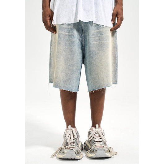 Shorts de Mezclilla Retro Holgados para Hombre - Estilo Verano - Image 10