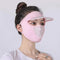 Hat Brim Ice Silk Mask Rosado