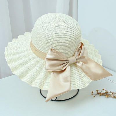 Sombrero Playero de Ala Ancha con Patrón de Conchas y Lazo Festivo - Image 5