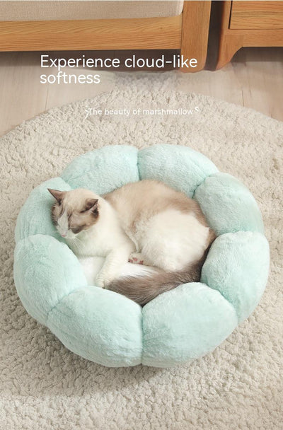 Casa Cama Nido Floral Suave para Perros - Image 10