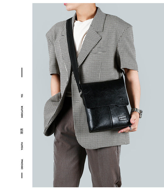 Mochila Vertical Casual para Hombre con Cubierta Protectora - Image 14