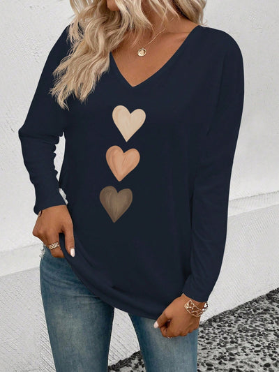 Blusa Casual de Cuello V y Manga Larga para Mujer - Image 8