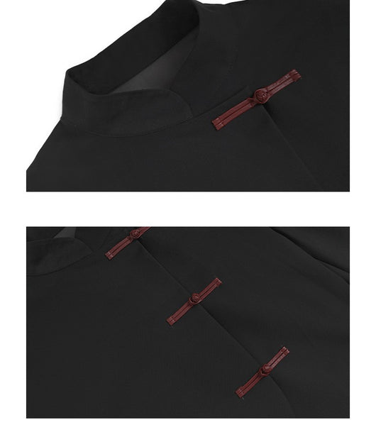 Blazer Corto Patchwork Cintura Alta Efecto Reductor - Image 17