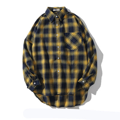Camisa de Manga Larga a Cuadros para Hombre en Poliéster - Image 2