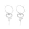 Aretes de Plata Esterlina con Diseño de Llave