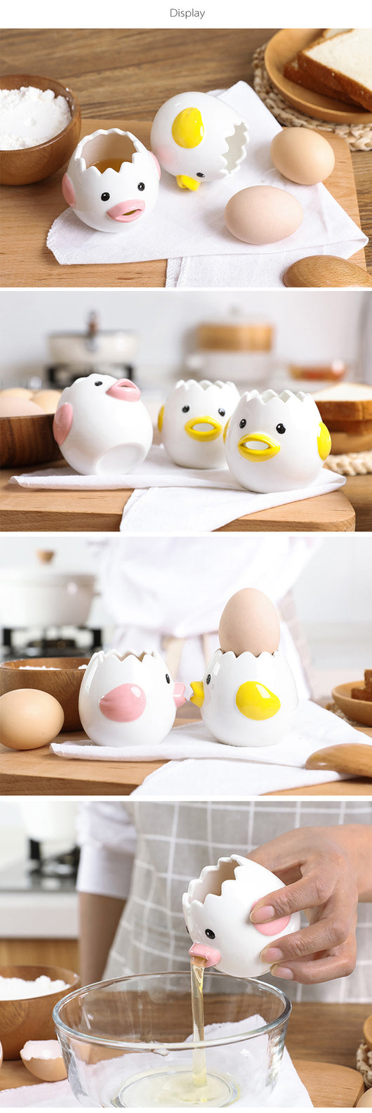 Separador de Claras de Huevo de Cerámica con Diseño de Pollito - Image 10