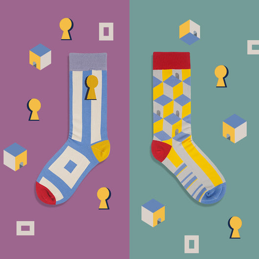 Calcetines Asimétricos Planeta Lindo para Mujer - Tubo Medio - Image 7