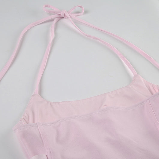 Chaleco Halter con Control de Cintura y Cordones - Diseño Veraniego para Mujer - Image 47