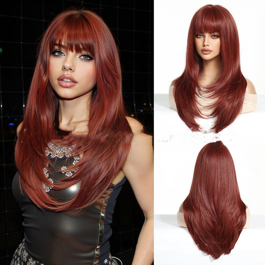 Flequillo Recto Degradado Oro Claro - Extensión de Cabello - Image 13