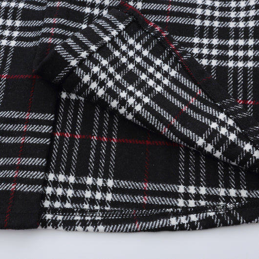 Camisa Cuadriculada con Bordado de Letras para Hombre - Image 4