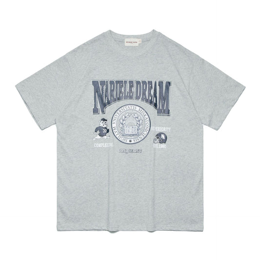 Playera de Manga Corta con Estampado de Letras Cartoon para Hombre