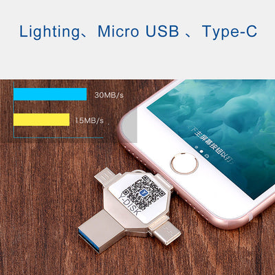 Memoria USB Multifunción 4 en 1 de Alta Velocidad para Móviles - Image 4