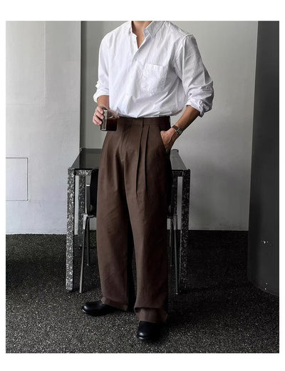 Camisa Suelta de Manga Larga para Hombre - Primavera y Otoño - Image 9