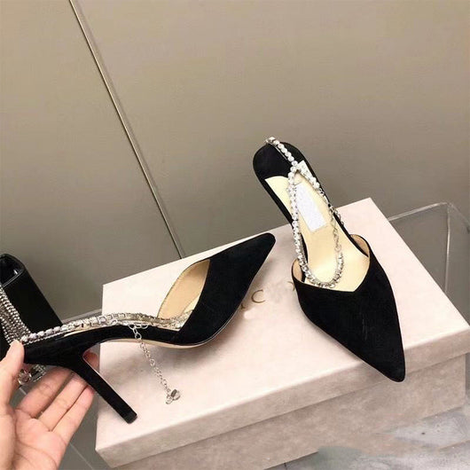 Sandalias Negras con Strass para Mujer - Diseño Sexy y Elegante - Image 2