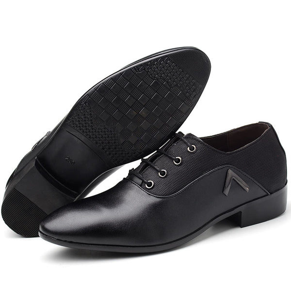 Zapatos de Cuero para Traje de Negocio Hombre