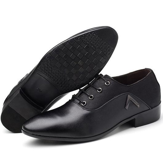 Zapatos de Cuero para Traje de Negocio Hombre