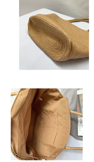 Bolso Tejido de Gran Capacidad para Mujer - Image 6