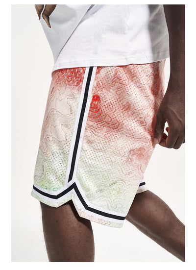 Shorts Hip Hop Degradado Holgados para Hombre - Estilo Urbano Verano - Image 10