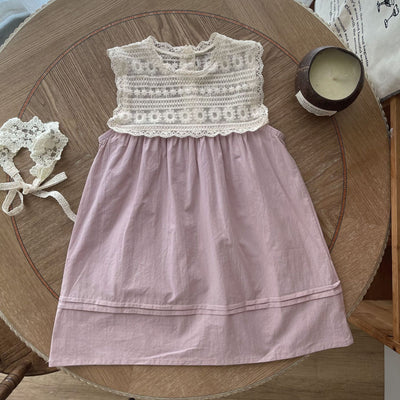 Vestido Princesa para Hermanas con Encaje y Bordado Delicado - Image 3