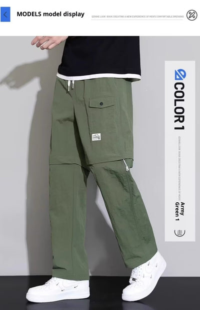 Overol Desmontable Estilo Americano para Hombre, 2 en 1 - Image 15