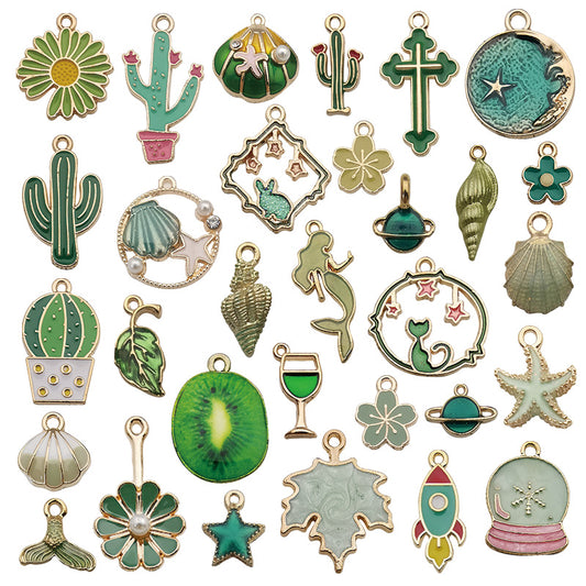 Colección de 31 Juegos de Colgantes de Aleación con Efecto Gota - Image 2