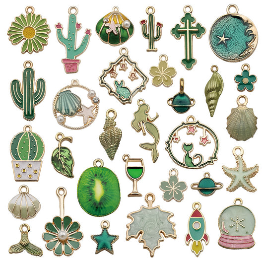 Colección de 31 Juegos de Colgantes de Aleación con Efecto Gota - Image 2