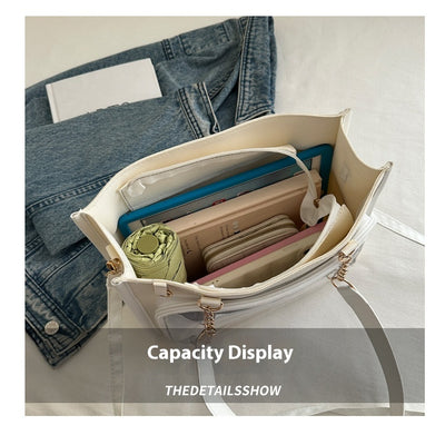 Bolsa Tote Amplia de Diseño Minimalista Japonés para Uso Casual - Image 25