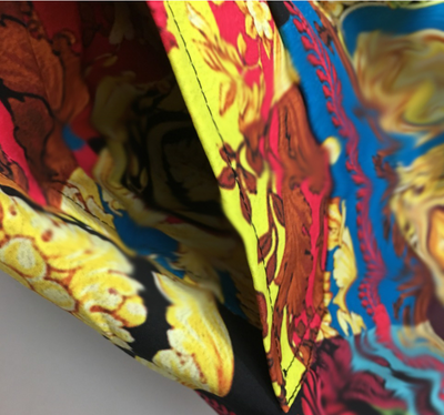 Vestido Largo Retro con Cinturón Estampado y Manga Larga - Image 7