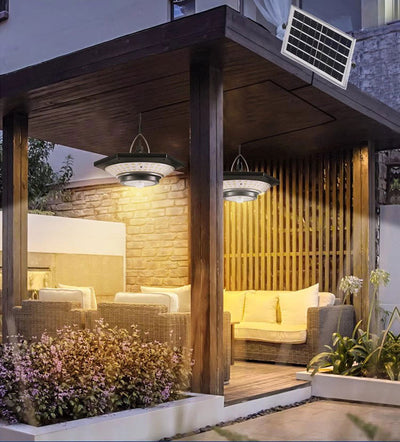 Lámpara Solar Colgante para Jardín, Patio y Garaje - Image 19