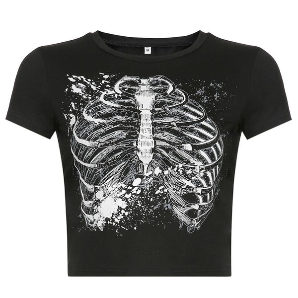 Camiseta Personalizada con Estampa en Pecho Cuello Redondo Ajuste Slim - Image 4