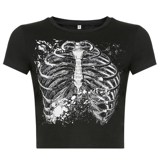 Camiseta Personalizada con Estampa en Pecho Cuello Redondo Ajuste Slim - Image 4