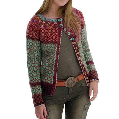 Abrigo Suéter Largo Tejido para Mujer - Abrigo de Invierno - Image 10