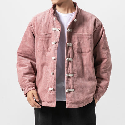 Chaqueta de Algodón Retro Estilo Chino con Cuello Mao para Hombre - Image 5