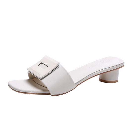 Sandalias con Hebilla Cuadrada Gruesa Versátil - Image 2