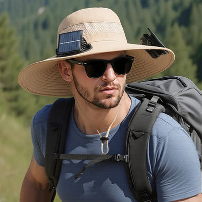 Gorra Pesquera con Ventilador Solar y Batería de Larga Duración - Image 9