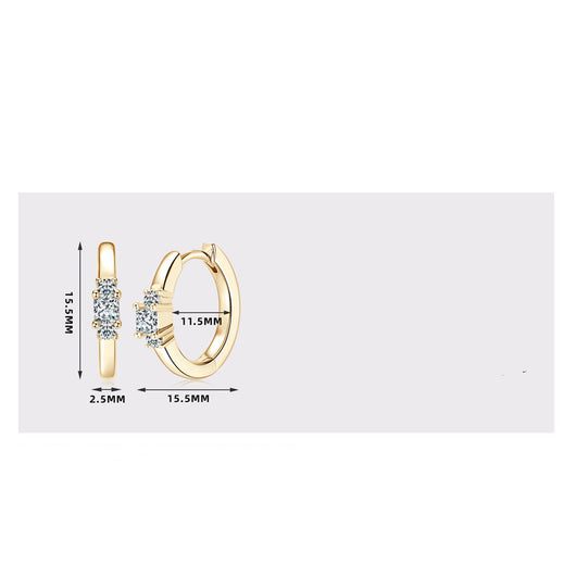 Aretes de Moissanita Multiuso para Mujer - Elegancia Versátil - Image 6