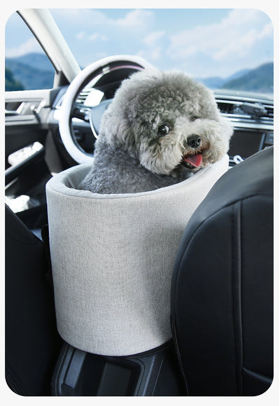 Cama Elevada para Perros Pequeños en Centro de Consola del Auto - Image 25