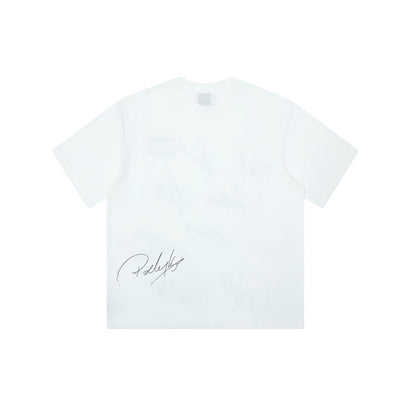 Camiseta Casual Personalizada con Firma y Letras Estampadas - Image 4