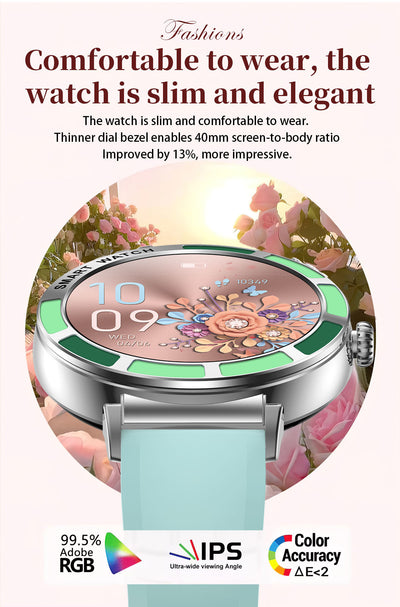 Reloj Inteligente H20 para Mujer con Llamadas Bluetooth HD - Image 23