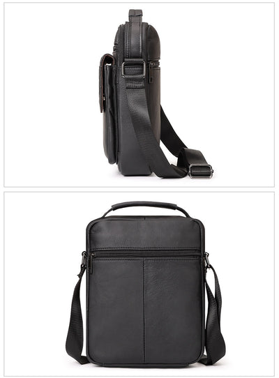 Mochila de Cuero Genuino para Hombre - Diseño Crossover Moderno - Image 17